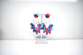 Abstract Petal Cluster Hoop Earrings