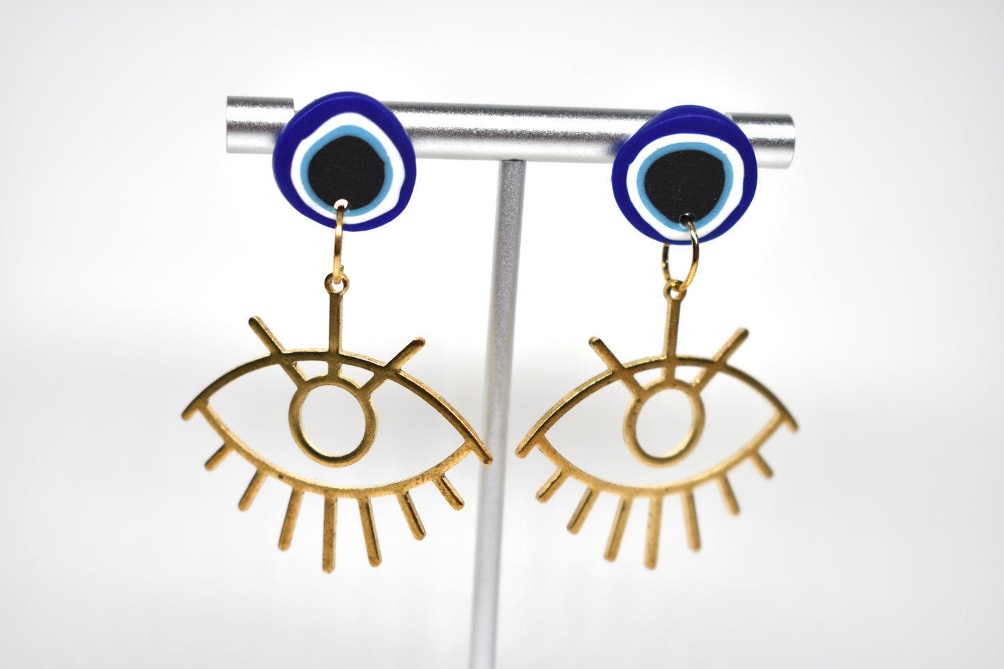 Evil Eye with brass charm 