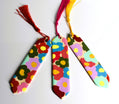 Floral Bookmarks with coloured tassel 