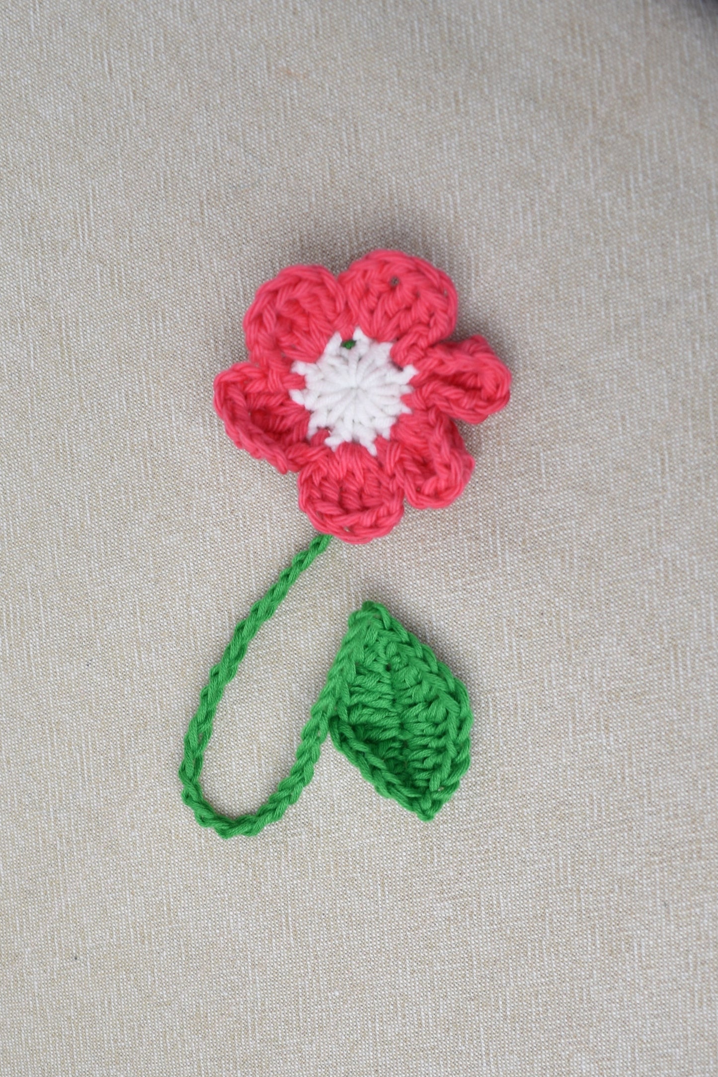 Crochet Flower Book Marks