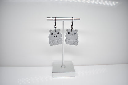 Hippopotamus Earrings 