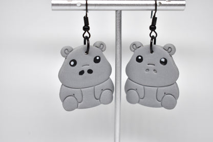 Hippopotamus Earrings 