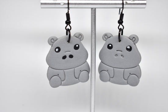 Hippopotamus Earrings 