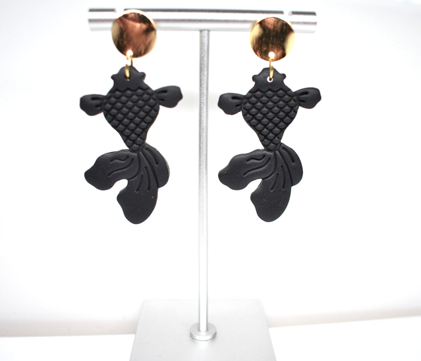 Koi Fish Black and Gold 