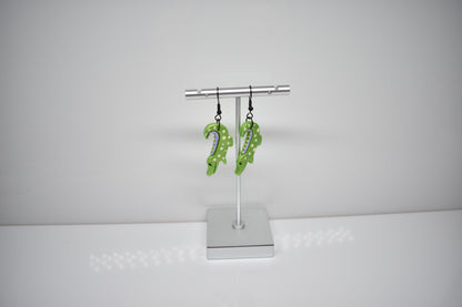 Laying Crocodile earrings 