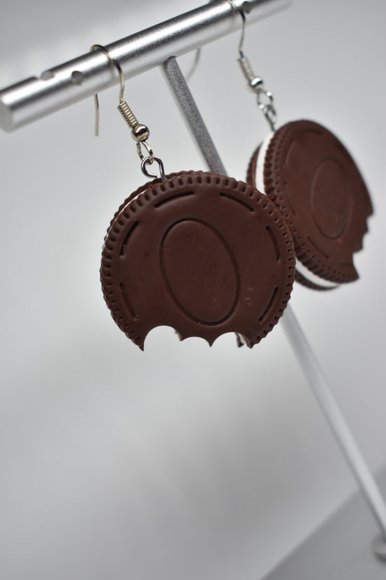Oreo cookie earrings 