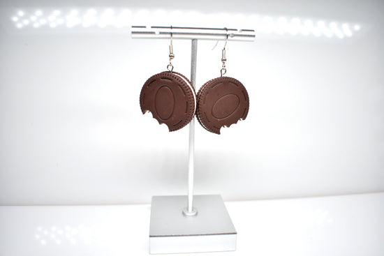 Oreo cookie earrings 
