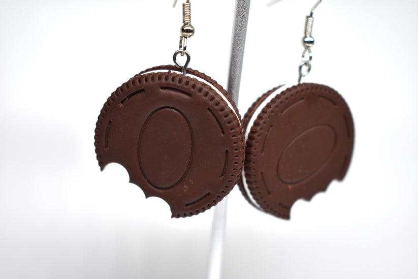 Oreo cookie earrings 