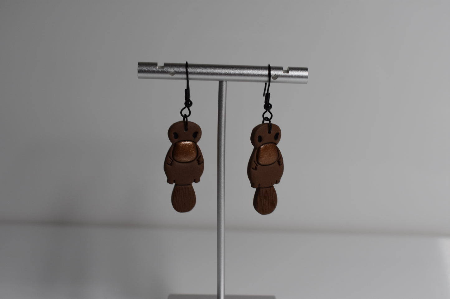 Platypus Dangle Earrings – Handmade Polymer Clay, Australian Animal Jewellery