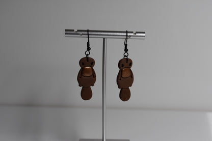 Platypus Dangle Earrings – Handmade Polymer Clay, Australian Animal Jewellery