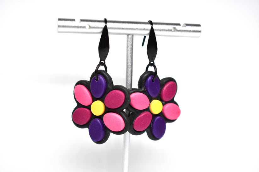 Small Retro Flower -Magenta 