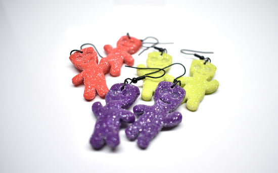 Sour Patch kids' earrings 