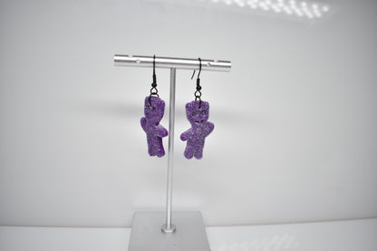 Sour Patch kids' earrings Grape 