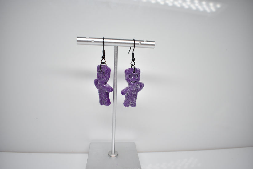 Sour Patch kids' earrings Grape 