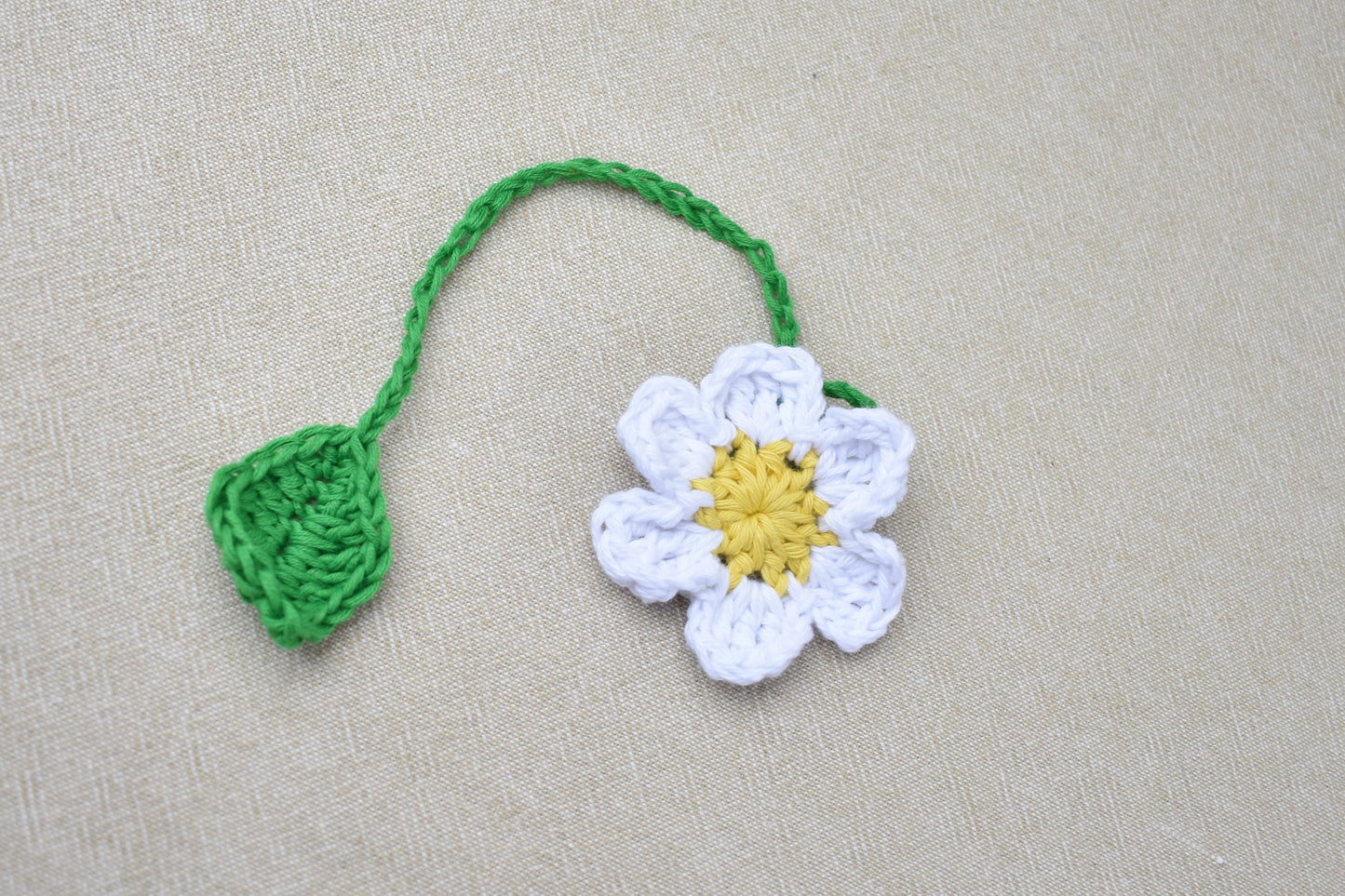 Crochet Flower Book Marks