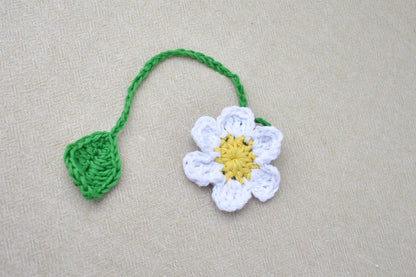 Crochet Flower Book Marks