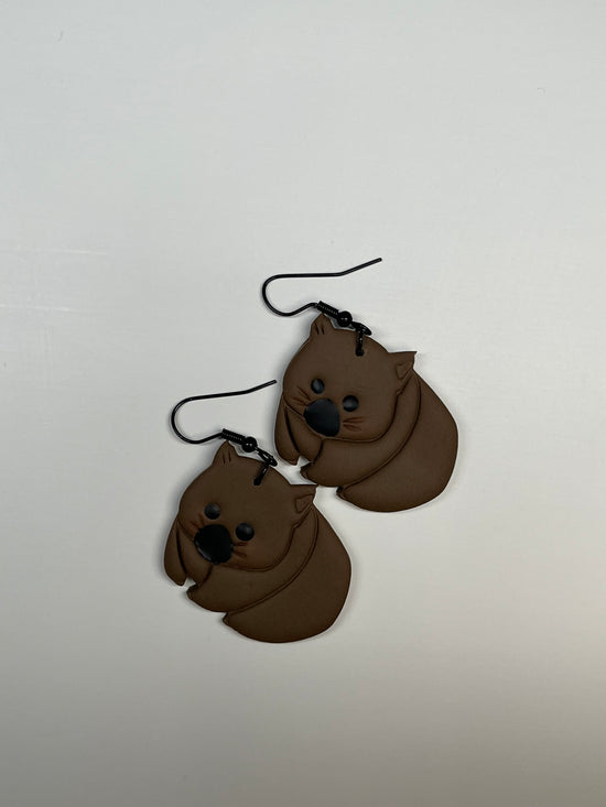 Wombat Earrings 