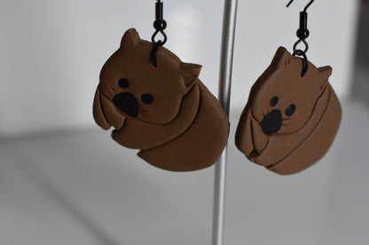 Wombat Earrings 