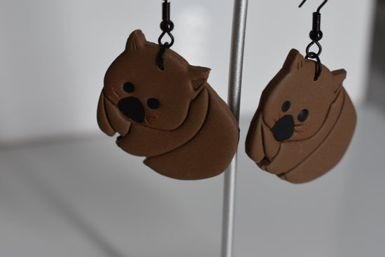 Wombat Earrings 